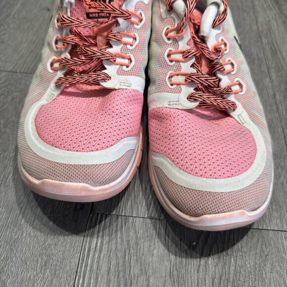 Nike Free 5.0 GS Running Shoes Size 5y/Womens 6.5 Lava Pink Pow 725114-100 - Picture 3 of 10